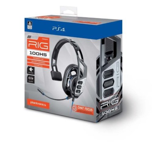 RIG 100HS Over Ear Playstation Black Stereo Gaming Headset - ‎209190-01 - Refurbished