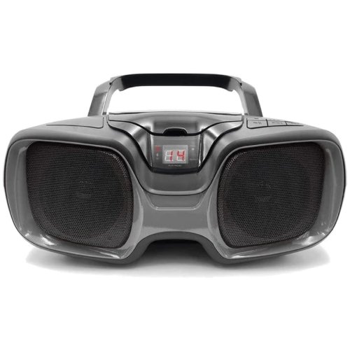 Sylvania SRCD1037BT CD Radio Boombox (Black/Titanium) - Refurbished - Grade B (Very Good)