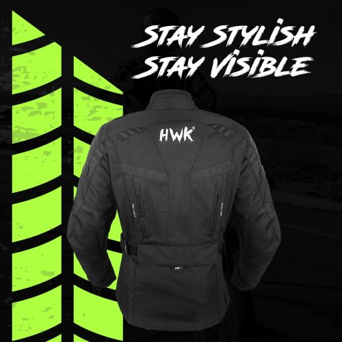 Hawk Sports Motorcycle Jacket For Women (Stunt) - (Black, 2XL) - #301 - Image 2