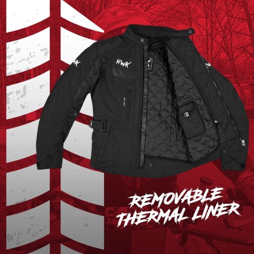 Hawk Sports Motorcycle Jacket For Women (Stunt) - (Black, 2XL) - #301 - Image 4