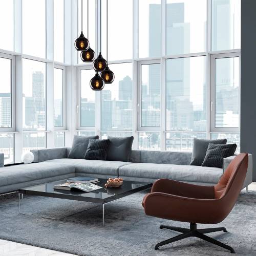 OPVIQ Smoked-012 Pendant Light (Like New) - F164 - Image 5