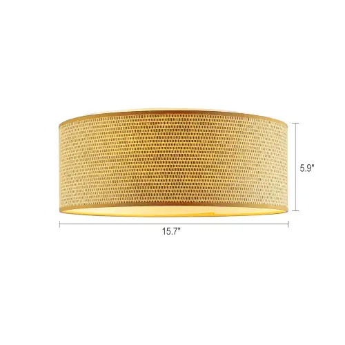 LEDET 15.7 in. Yellow Flush Mount Ceiling Light (Good) - F191 - Image 5
