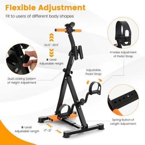 GYMAX Pedal Exercise Bike for Seniors with LCD Monitor (New) - F115 - Image 6