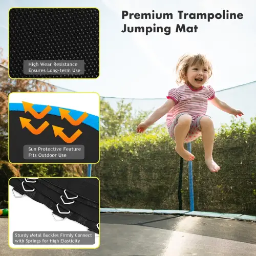Costway Replacement Trampoline Mat Fits 15ft Frame 96 V-Hooks Using 5.5" Spring, (New) - F118 - Image 3