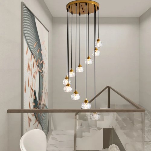 Flitwick 10 - Light Dimmable Tiered Chandelier (Like New) - F126