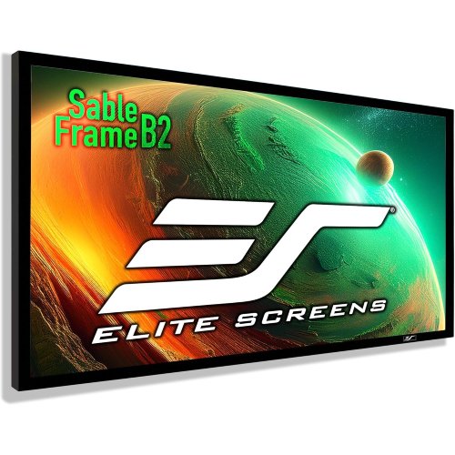 Elite Screens Sable Frame 2, 135-inch Projection Screen with Kit (ER135WH2) - F13
