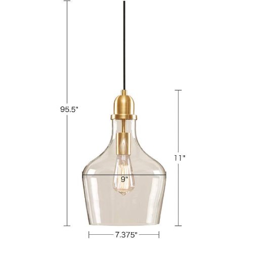 Hampton Hill Auburn Pendent Lamp (Like New) - F195 - Image 3