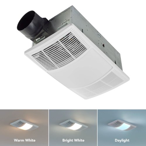 Broan-NuTone BHFLED80 PowerHeat Bathroom Exhaust Fan, Heater, and LED Light (Like New) - F199