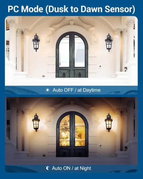 DEWENWILS Motion Sensor Outdoor 2-Pack Roman Vintage Wall Lights (Like New) - F200 - Image 2
