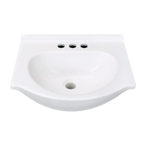 Style Selections Euro 18-in White Single Sink Bathroom Vanity with White Cultured Marble Top (Like New) - F203 - Image 5