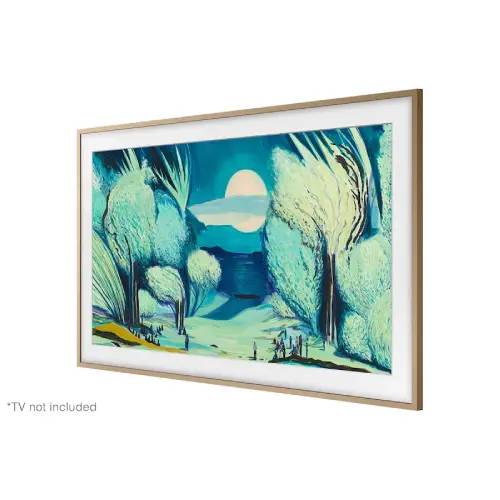 Samsung 65" Customizable Bezel For The Frame TV, Modern Teak - F235 - Image 5