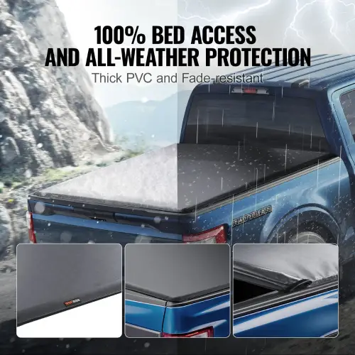 VEVOR Truck Bed Cover, Compatible with 2009-2024 Ford F-150 Styleside Bed (GOOD) - F239 - Image 3