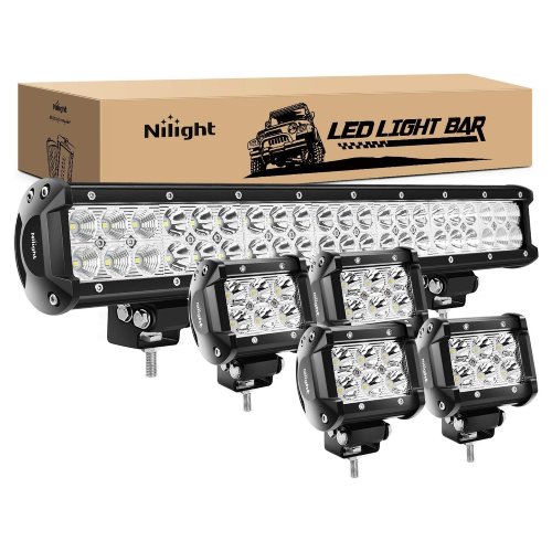Nilight ZH003 20-Inch 126W LED Light Bar with 4 x 18W Spot Pods (Good) - F264