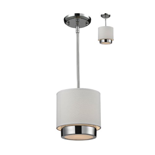 Z-Lite Jade 1-Light Mini Pendant Light In Chrome, Silver (New) - F267