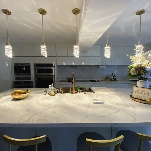 MOTINI 1-Light Modern Crystal LED Pendant Light (Good) - F283 - Image 4
