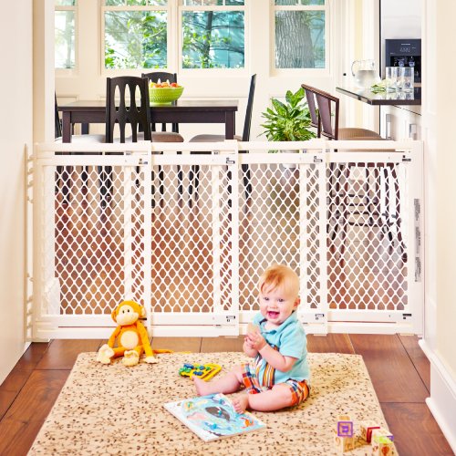 Toddleroo by North States Extra-Wide Gate Ivory (Like New) - F324