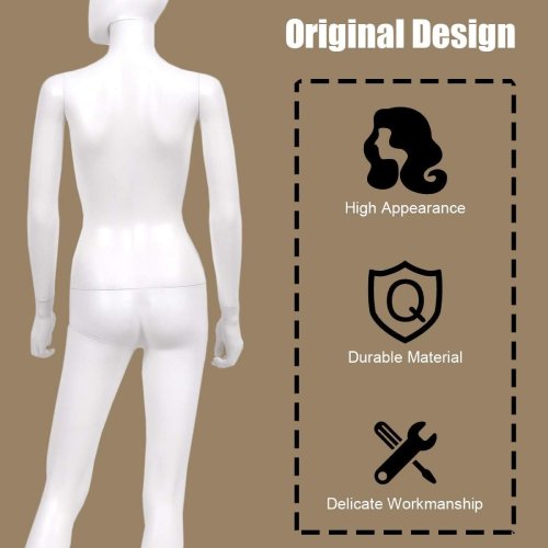 Giantex 5.8 FT Female Detachable Manikin with Metal Stand Plastic Full Body, White (Like New) - F329 - Image 3