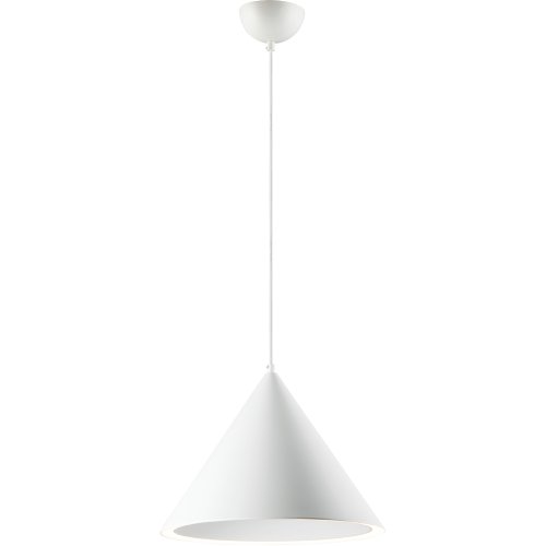 Abyss LED 15.75 inch Matte White Single Pendant Ceiling Light, White (Good) - F61 - Image 3