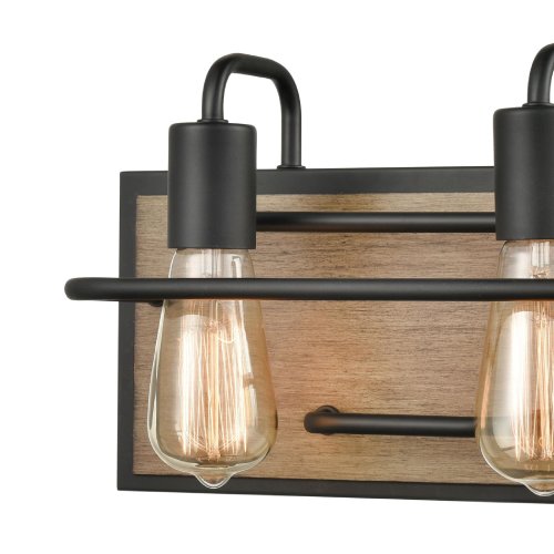 ELK Home Copley 45484-2 Matte Black 2-Light 120W Vanity Light (Like New) - F68 - Image 5