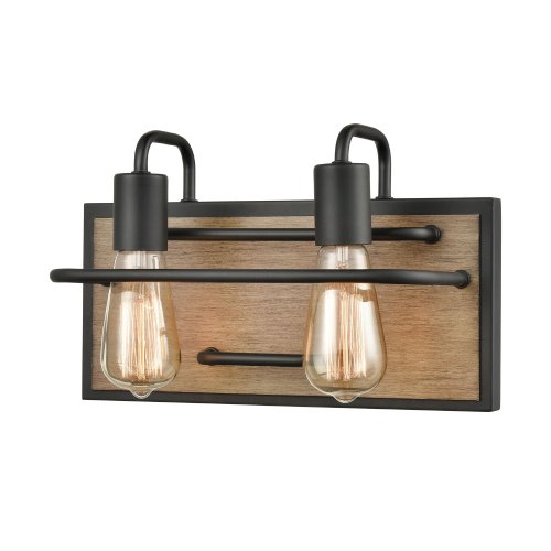 ELK Home Copley 45484-2 Matte Black 2-Light 120W Vanity Light (Like New) - F68 - Image 2