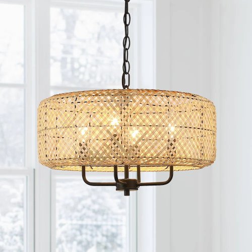 Nemeth 4 - Light Dimmable Drum Chandelier (Like New) - F81