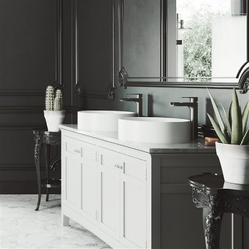 VIGO Anvil Matte Stone™ Vessel Bathroom Sink, (Like New) - F83 - Image 2