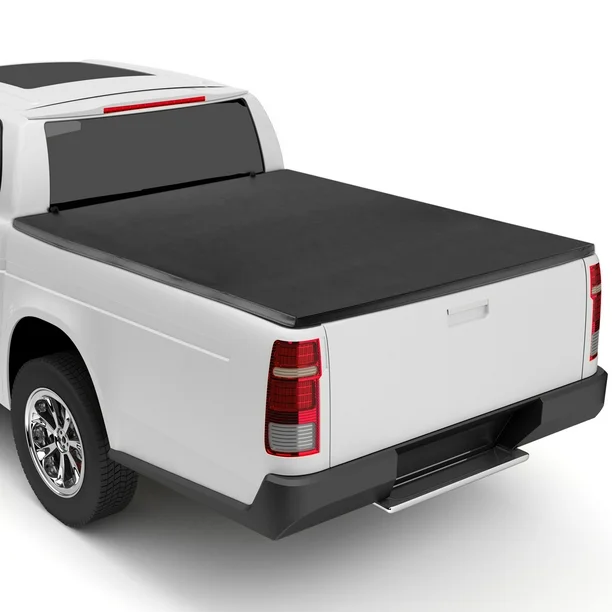 Costway 6.5ft Soft Quad-Fold Tonneau Cover for 15-23 Ford F150 Standard Short Bed (Like New) - F351 - Image 2