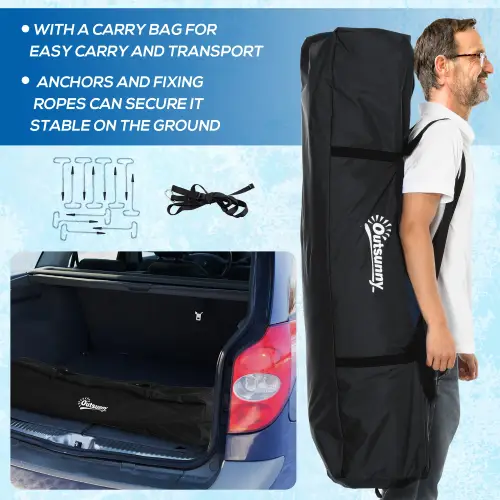 Outsunny 4 Person Insulated Ice Fishing Tent, Two Doors and Anchors for-22℉ (Like New) - F355-1 - Image 8