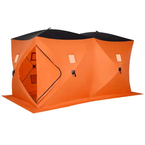 Outsunny 8-Person Pop-up Portable Ice Fishing Tent with Ventilation Windows and Carrying Bag-22℉ (Like New) - F360 - Image 11