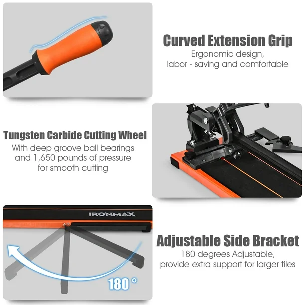 Costway 36'' Tile Cutter- Cut Tiles Like a Pro (Like New) - F362 - Image 2