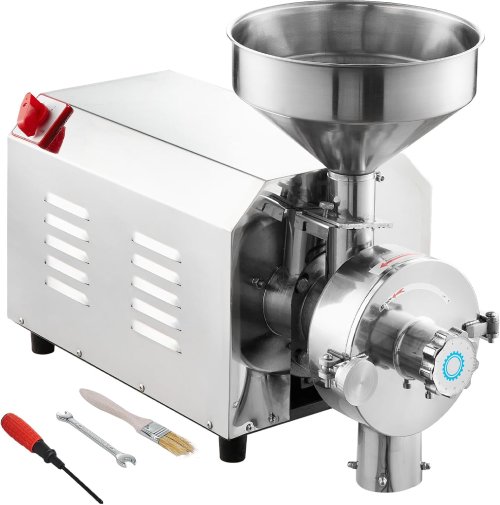 VEVOR 2200W Commercial Grinder – Heavy-Duty Grain & Spice Mill, 50kg/h (New) - F367 - Image 3