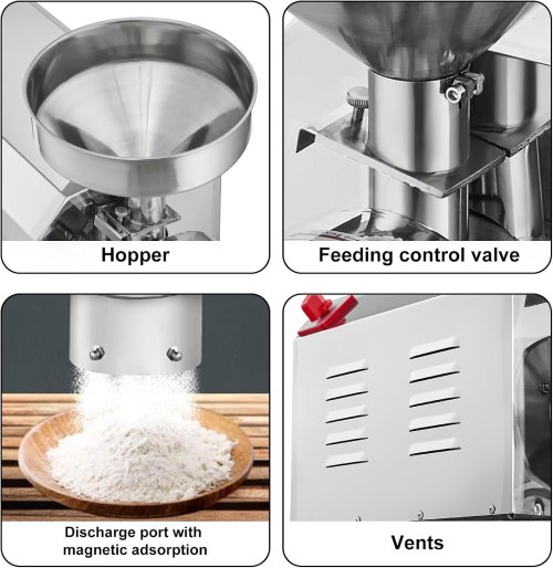 VEVOR 2200W Commercial Grinder – Heavy-Duty Grain & Spice Mill, 50kg/h (New) - F367 - Image 7
