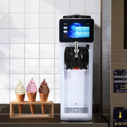 VEVOR 1000W Single Flavor Countertop Soft Serve Commercial Ice Cream Maker - F372