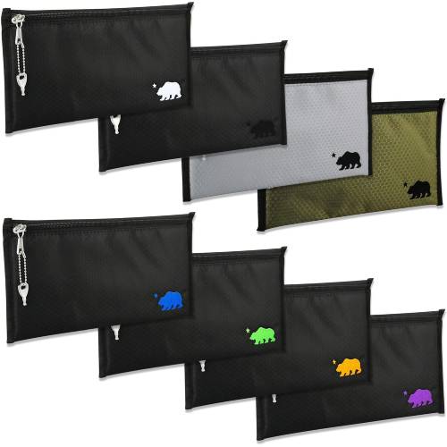 Cali Crusherà 100% Smell Proof Pouch w/Locking Key 11"x6" - Black - Image 3