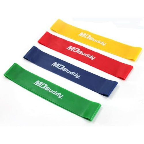 MDBuddy Resistance Bands Kit, 4 Mini Bands