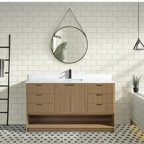 Ari Kitchen & Bath Sandielgo Free Standing Vanity (Like New) - F12