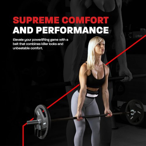 Lever Belt 10mm Belt For Men & Women Buckle Strongman Power Weightlifting Belts, Large (38"-44") - Black - Image 4