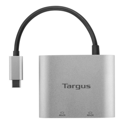 Targus ACA947CA USB-C Dual 4K HDMI Video Adapter, Gray - Image 2