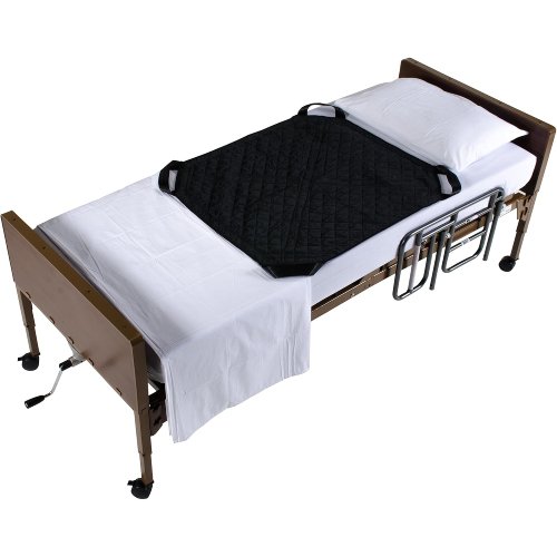 Patient Aid Positioning Sheet with Handles, Assist Moving Elderly & Disabled Patients 45" x 36" 400lb Capacity