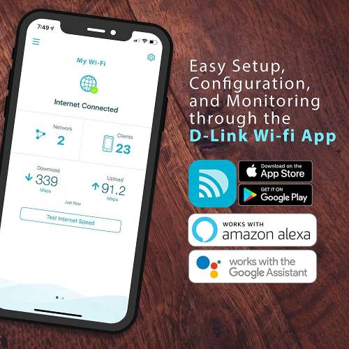 D-Link AC1200 Whole Home Mesh Wi-Fi System With Voice Control W/Amazon Alexa Or Google Assistant (COVR-C1210) - Image 7