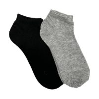 Men's Performance Sport Lite Athletic Socks, 10 Pair (Grey & Black)