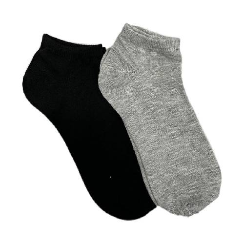 Men's Performance Sport Lite Athletic Socks, 10 Pair (Grey & Black)