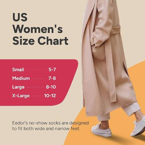 Eedor No Show Socks Womens with Low Cut Socks and No Slip Socks for Women, 3 Pairs (6 Socks)_beige, 5-7 - Image 6