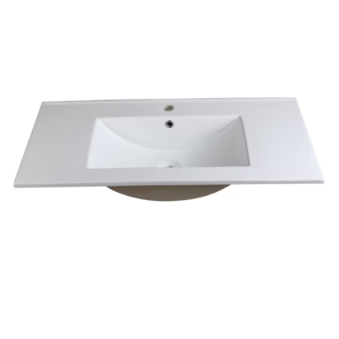 Fresca Torino 36" Ceramic Single Integrated Basin Vanity Top in White (Like New) - F41 - Image 2