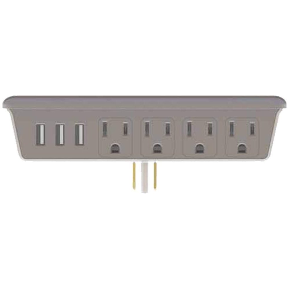 Monster Rapid Charge Metallic Finish Power Gold 430, 4 Outlet and 3 USB Ports - Image 2