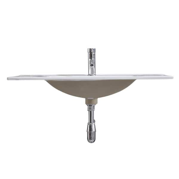 Wonline 36" Ceramic Vanity Top with Integrated White Basin and Faucet (Like New) - F38 - Image 12