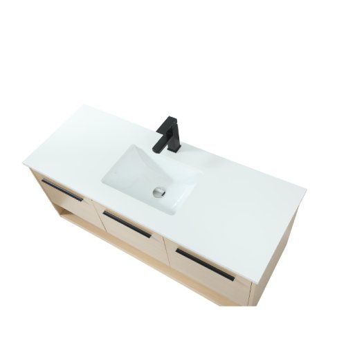 Elegant Lighting Maple Colured Cabinet with Drawers and White Sink (Like New) - F11 - Image 7