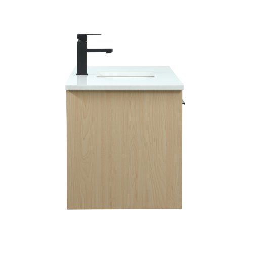 Elegant Lighting Maple Colured Cabinet with Drawers and White Sink (Like New) - F11 - Image 12