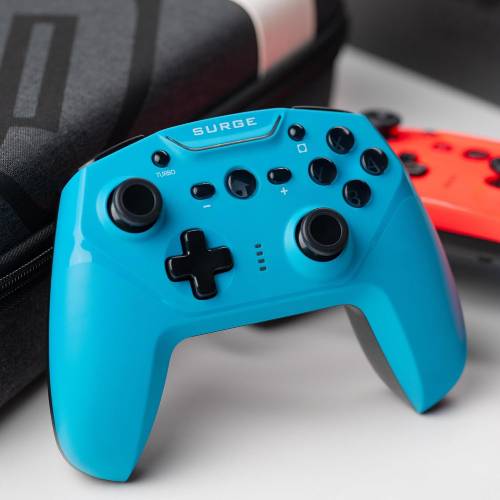 Wireless Pro Controller For Nintendo Switch & Switch 2 Controller (Neon Blue) - Used - Like New - Image 4