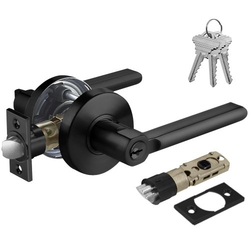 BESTTEN Vienna Series Matte Black Entry Door Lever (New) - F609